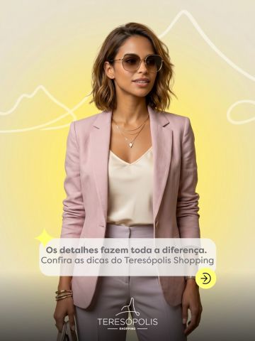 Óculos estilosos, semijoias cheias de personalidade e acessórios que transformam qualquer produção em um look ainda mais marcante. No Teresópolis Shopping, você encontra opções para todos os estilos, do clássico ao moderno. 😎

Passe pelas lojas e descubra as novidades da temporada.