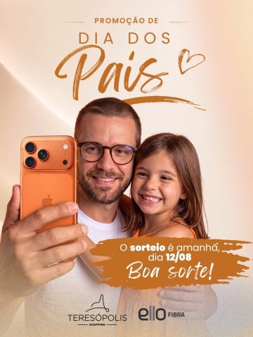 Amanhã é dia de descobrir quem vai levar esse presentão para casa! 🎁

O sorteio da nossa promoção de Dia dos Pais acontece amanhã, e a expectativa já está lá em cima. Será que o próximo papai sortudo está por aqui? 👀

Boa sorte a todos que participaram e, principalmente, fique de olho para não perder o resultado!

Sorteio às 11h - 1º Piso