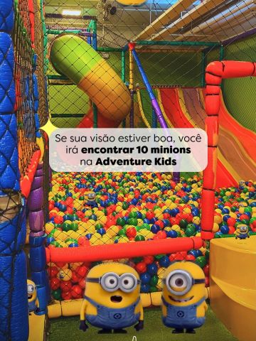 Será que você consegue encontrar todos? 👀💛
Os Minions invadiram a Adventure Kids e 10 deles se esconderam nessa imagem!

Agora é a sua vez: observe com atenção e conte pra gente nos comentários quantos Minions você encontrou. Será que você acerta os 10? 😏

Marque quem vai entrar nesse desafio com você e boa caça! 💛