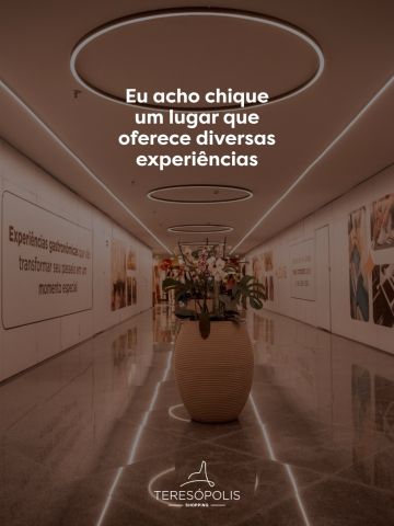 Acho chique um lugar que tem de tudo. ✨

Gastronomia que vira experiência, cinema em alta definição, moda para renovar o guarda-roupas, um pedacinho de Portugal e diversão para criançada. 🧡

No Teresópolis Shopping, cada visita é um novo motivo para voltar.
Arrasta e descobre o que faz desse lugar o seu lugar. 👉

📍 Teresópolis Shopping