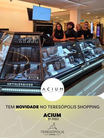 ✨ Tem novidade chegando no Teresópolis Shopping!

A Acium já está por aqui para deixar seus momentos ainda mais especiais. Com peças cheias de personalidade e opções para todos os estilos, vale a pena passar para conhecer.

📍 3º piso - Teresópolis Shopping