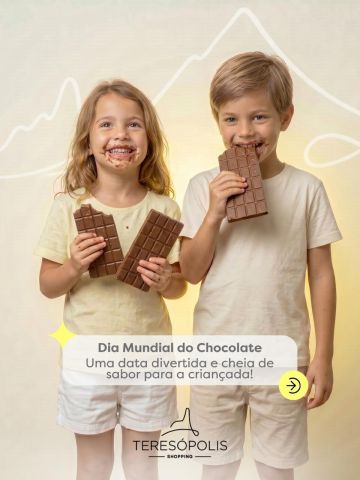No Dia do Chocolate, a criançada merece um momento especial! Seja para dividir uma guloseima, aproveitar um passeio em família ou descobrir uma nova delícia, o Teresópolis Shopping é o lugar perfeito para criar memórias cheias de sabor.

Passe por aqui, escolha o chocolate favorito e celebre esse dia do jeitinho que ele merece!