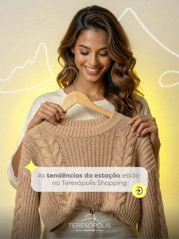 As vitrines do Teresópolis Shopping já entraram no clima da nova estação. 🍂

As lojas de vestuário estão com novidades em outono/inverno, trazendo peças que unem conforto, estilo e as tendências da temporada.

Passe pelo shopping, descubra as novas coleções e encontre os looks ideais para os dias mais frios.