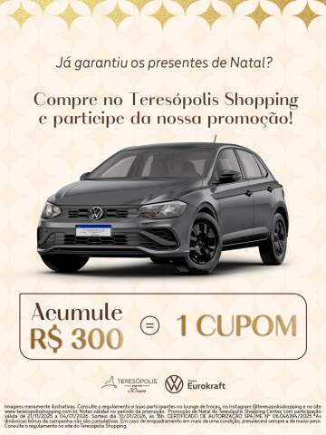 ✨ Seu 2026 pode começar com um presente inesquecível!Já garantiu os presentes de Natal? Acumule R$300 em compras e troque por 1 cupom para participar da nossa promoção.Quanto mais compras, mais chances de ganhar!📌 Regulamento disponível no link da BIO.#teresopolisshopping #oshoppingdacidade #euamotere