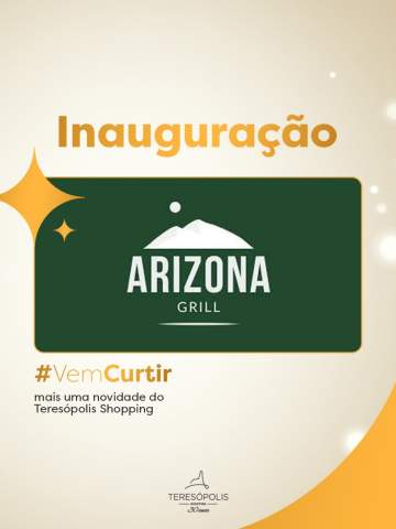 🔥 Novidade quentinha no Teresópolis Shopping!

O Arizona Grill chegou pra conquistar seu paladar com muito sabor, qualidade e aquele clima aconchegante que a gente ama.

#VemCurtir essa novidade com a gente!

@grill.arizona 

#VemCurtirComAGente #teresópolisshopping #oshoppingdacidade