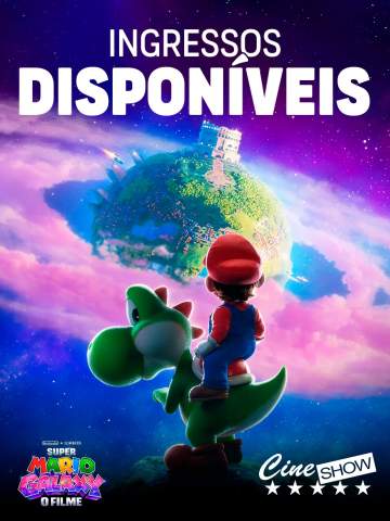 Nova aventura carregando. 🎮✨ Os ingressos já estão disponíveis para Super Mario Galaxy: O Filme no Cine Show! Corra e garanta o seu lugar!#SuperMarioGalaxy estreia no dia 1º de abril nas telonas do Cine Show!