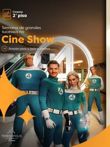 ✨ Nada como uma boa sessão de cinema para transformar o seu dia!

Confira a programação, chame quem você ama e viva essa experiência no CineShow 🎬
 
@redecineshow 

#VemCurtirComAGente #teresópolisshopping #oshoppingdacidade