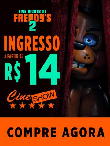 Está com saudade deles?👀🎟 Ingressos a partir de R$14! Mais informações no site: www.cineshow.com.brCompre seu ingresso e veja #FNAF2Filme, HOJE no Teresópolis Shopping!@redecineshow#teresopolisshopping #oshoppingdacidade #euamotere