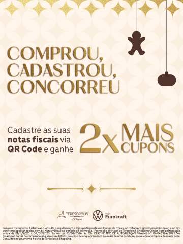Comprou no Teresópolis Shopping? Então cadastre! ✨Use o QR Code, garanta 2x mais cupons e aumente suas chances de ganhar um polo Track 0km.📌 Regulamento disponível no link da BIO.#teresopolisshopping #oshoppingdacidade #euamotere