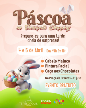 Oficina de Páscoa no Teresópolis Shopping 2026